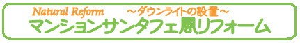 マンションサンタフェ風リフォーム ダウンライト.jpg